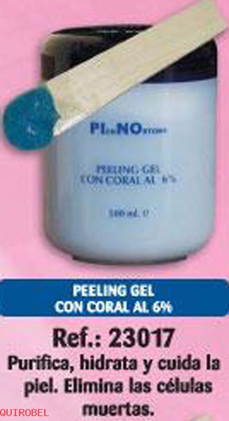   Peeling Gel con coral al 6%. Cod.:6823017