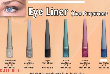   Eye Liner Exp.30 unid.(5 und. por color). Cod.: 6899895