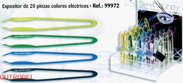   Expositor 20 pinzas colores elctricos. Cod.:269999