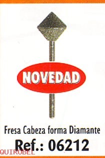   Fresa diamante cabeza en forma diamante Ref. 06212