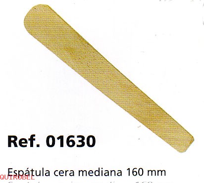   Esptula cera sin mango mediana 130 x 4 mm. Ref.01630