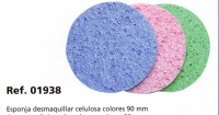 Esponja desmaquillar celusosa de colores Ref. 01938