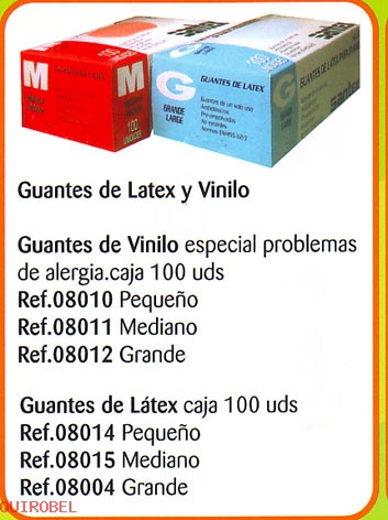   Guantes de vinilo especial alergias 100 und. 