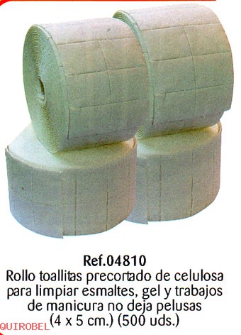   Rollo toallitas precortables manicura Ref. 4810