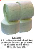 Rollo toallitas precortables manicura Ref. 4810