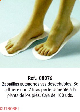   Zapatillas autoadhesivas 100 und. Ref.8076